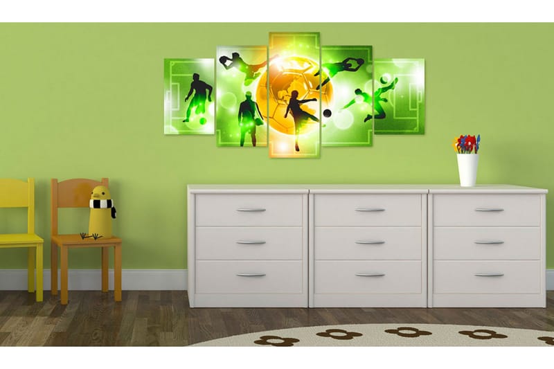 Bilde Love Soccer 200x100 - Artgeist sp. z o. o. - Innredning - Bilder & kunst - Lerretsbilder