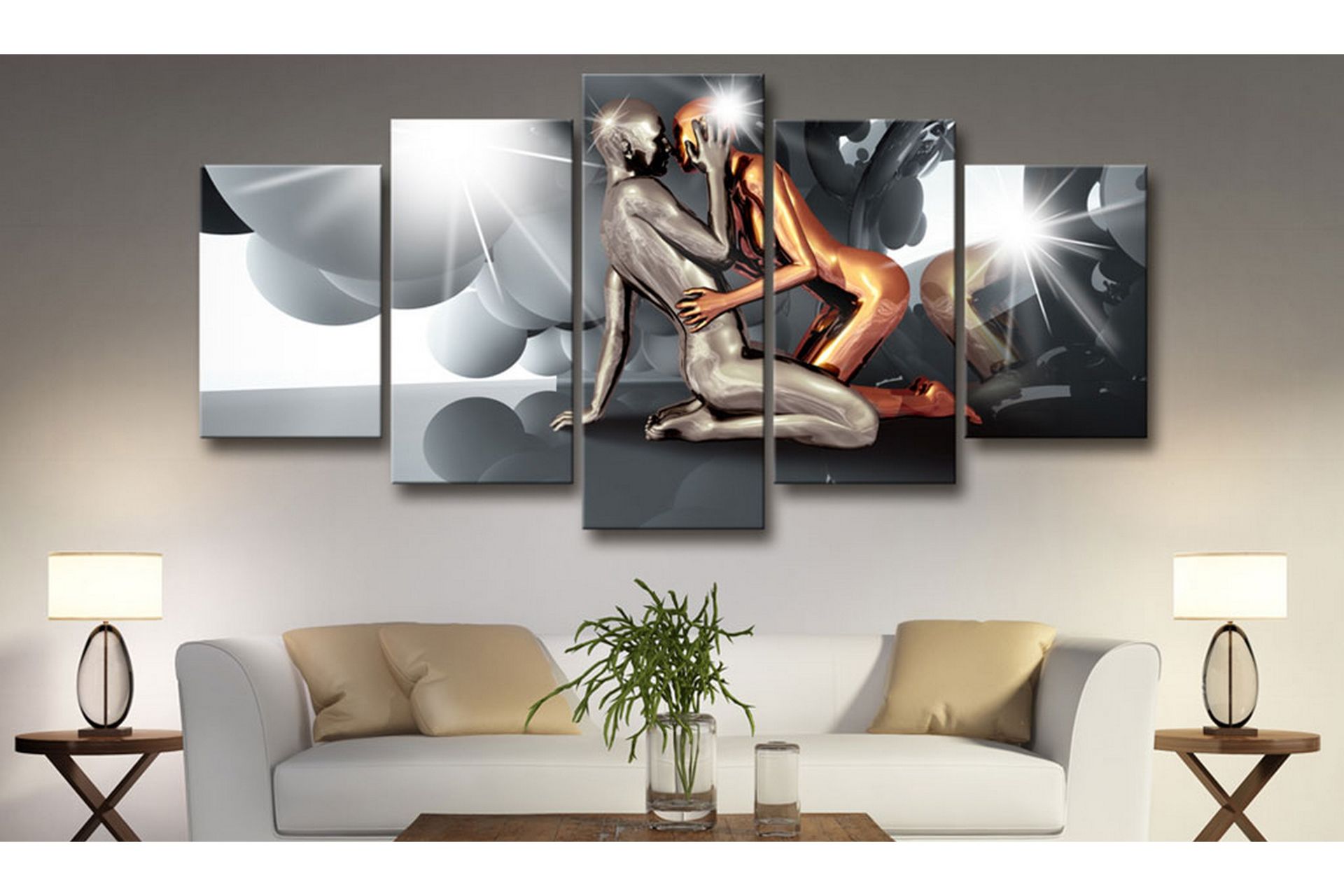 Bilde Lovers Of The Future 100x50 - Artgeist sp. z o. o. - Innredning - Bilder & kunst - Lerretsbilder