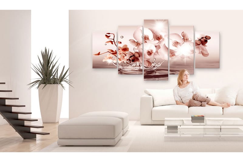 Bilde Lyric Of Orchid 200x100 - Artgeist sp. z o. o. - Innredning - Bilder & kunst - Lerretsbilder