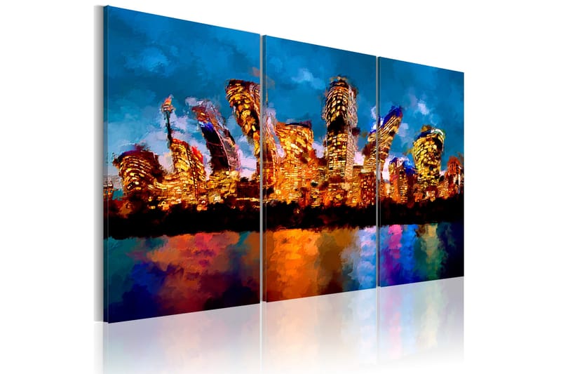 Bilde Mad City Triptych 120x80, Artgeist sp. z o. o.