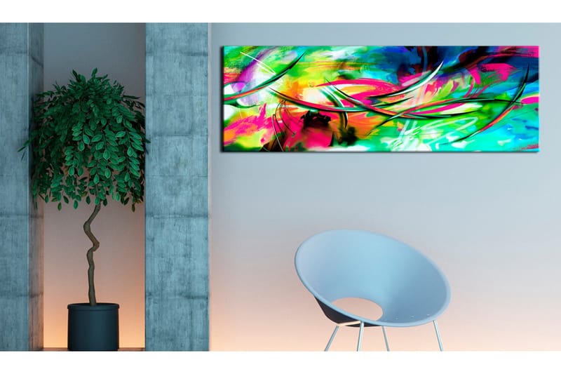 Bilde Madness Of Color 135x45 - Artgeist sp. z o. o. - Innredning - Bilder & kunst - Lerretsbilder