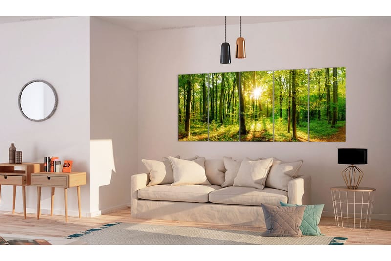 Bilde Magic Forest 200x80 - Artgeist sp. z o. o. - Innredning - Bilder & kunst - Lerretsbilder