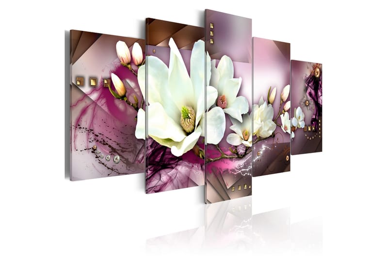 Bilde Magnetic Abstraction With An Orchid 200x100, Artgeist sp. z o. o.