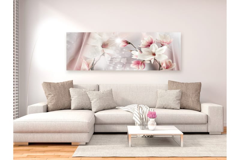 Bilde Magnolia Reflection 1 Part Narrow 150x50 - Artgeist sp. z o. o. - Innredning - Bilder & kunst - Lerretsbilder