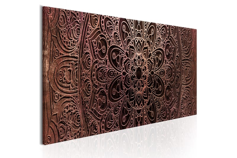 Bilde Mandala Amber Silence 120x40 - Artgeist sp. z o. o. - Innredning - Bilder & kunst - Lerretsbilder
