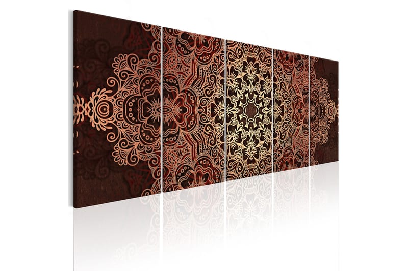Bilde Mandala Flower Bouquet 200x80 - Artgeist sp. z o. o. - Innredning - Bilder & kunst - Lerretsbilder