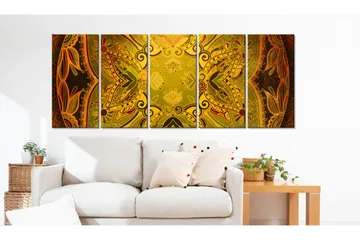 Bilde Mandala Flowery Wings 200x80 - Artgeist sp. z o. o. - Innredning - Bilder & kunst - Lerretsbilder