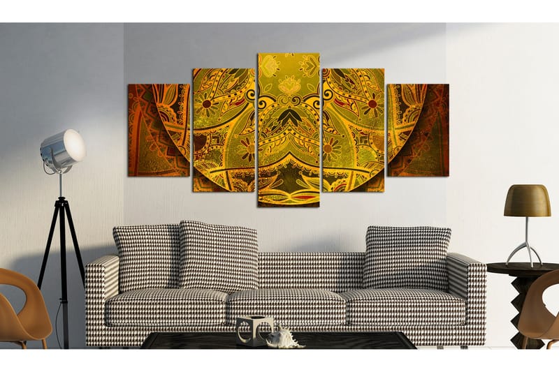 Bilde Mandala Golden Power 100x50 - Artgeist sp. z o. o. - Innredning - Bilder & kunst - Lerretsbilder