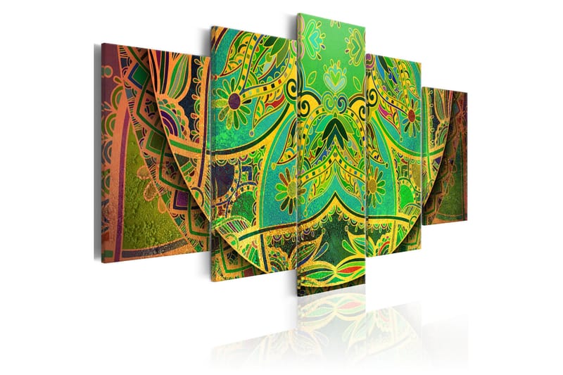 Bilde Mandala Green Energy 100x50, Artgeist sp. z o. o.