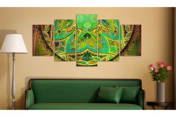 Bilde Mandala Green Energy 200x100 - Artgeist sp. z o. o. - Innredning - Bilder & kunst - Lerretsbilder