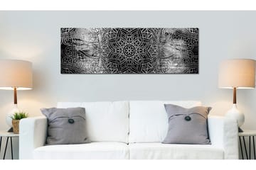 Bilde Mandala Grey Depths 150x50 - Artgeist sp. z o. o. - Innredning - Bilder & kunst - Lerretsbilder