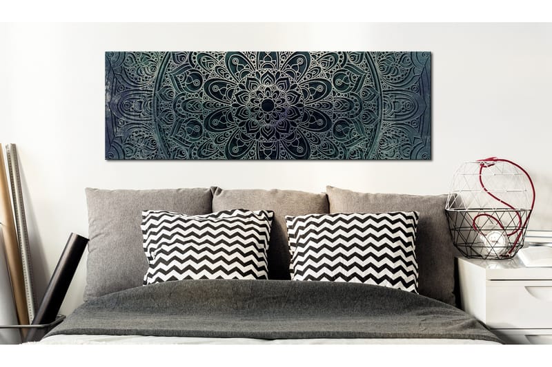 Bilde Mandala Malachite Calm 120x40 - Artgeist sp. z o. o. - Innredning - Bilder & kunst - Lerretsbilder