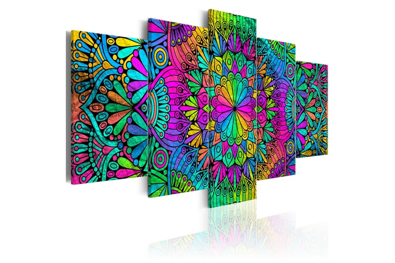 Bilde Mandala Peacock Feathers 100x50, Artgeist sp. z o. o.