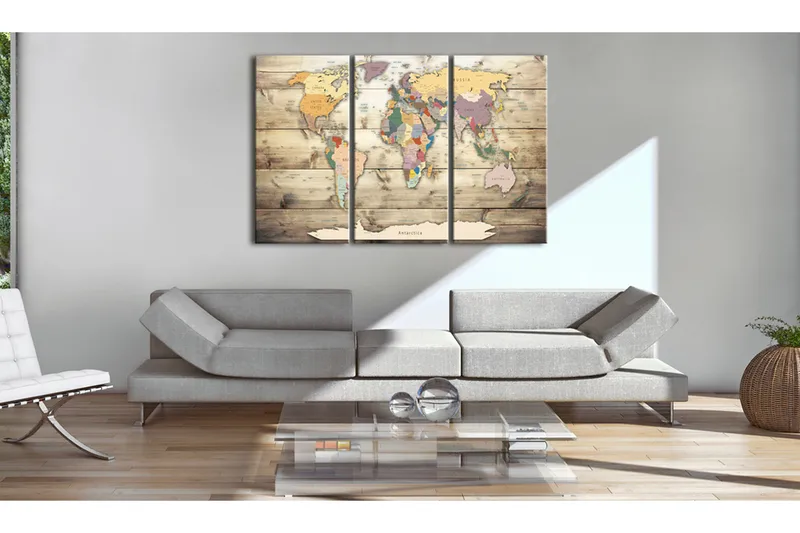 Bilde Map Of Dreams 90x60 - Artgeist sp. z o. o. - Innredning - Bilder & kunst - Lerretsbilder