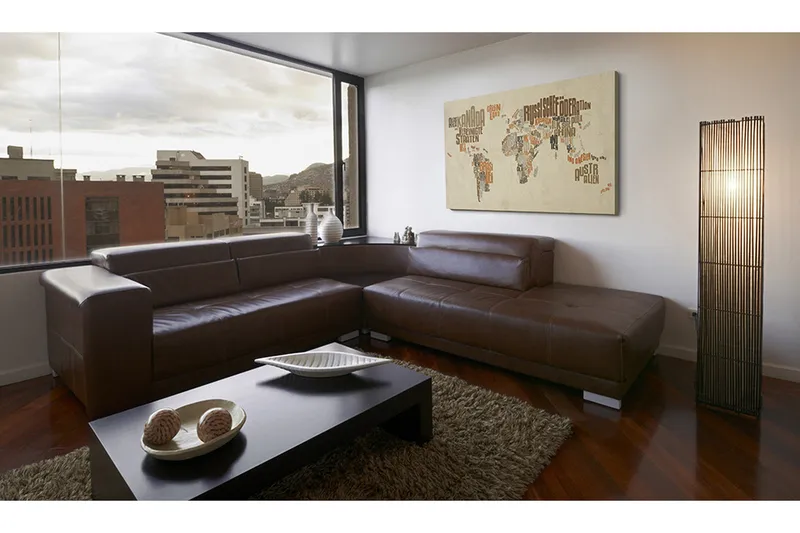 Bilde Map of the world 120x80 - Artgeist sp. z o. o. - Innredning - Bilder & kunst - Lerretsbilder