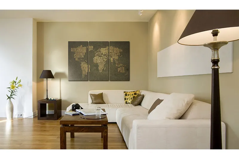 Bilde Map of the world 90x60, Artgeist sp. z o. o.