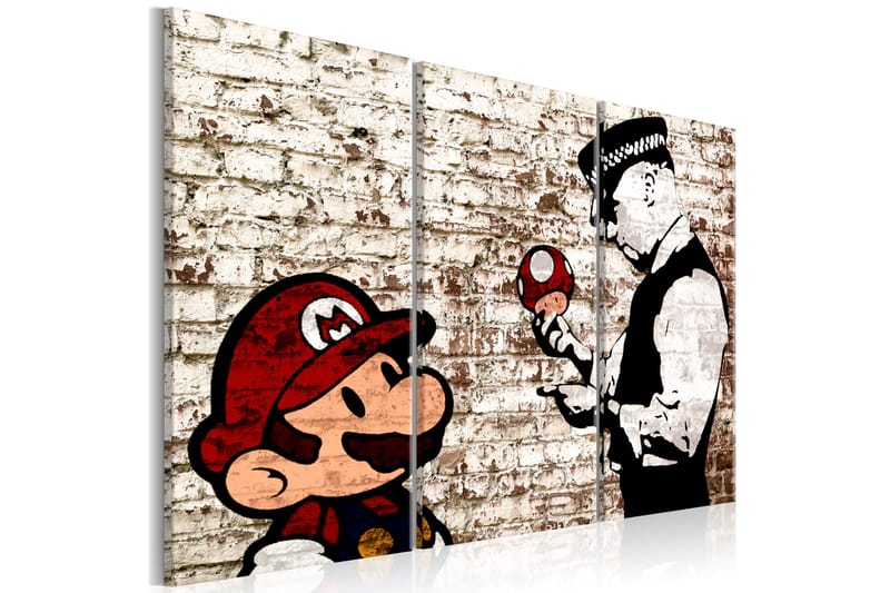 Bilde Mario Bros Torn Wall 90x60, Artgeist sp. z o. o.