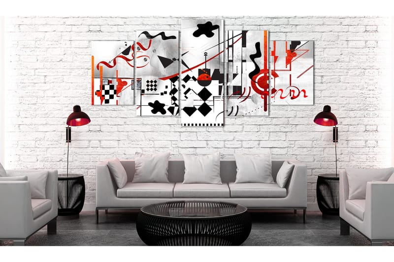 Bilde Maze 5 Parts Wide 100x50 - Artgeist sp. z o. o. - Innredning - Bilder & kunst - Lerretsbilder