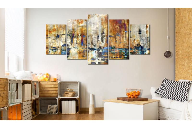 Bilde Memory Of The City 100x50 - Artgeist sp. z o. o. - Innredning - Bilder & kunst - Lerretsbilder