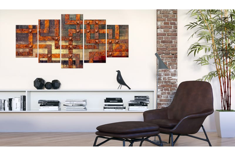 Bilde Metal Maze 100x50 - Artgeist sp. z o. o. - Innredning - Bilder & kunst - Lerretsbilder