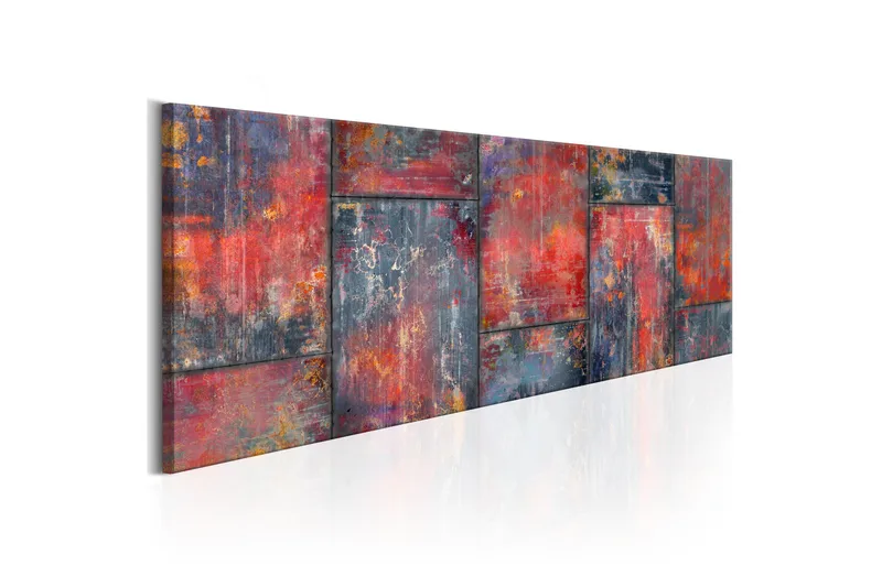 Bilde Metal Mosaic Red 150x50, Artgeist sp. z o. o.