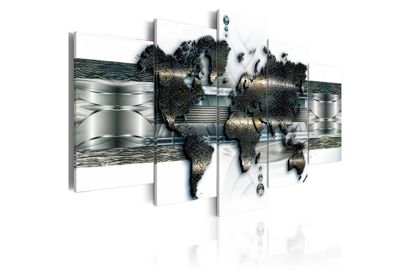 Bilde Metal World Map 100x50, Artgeist sp. z o. o.