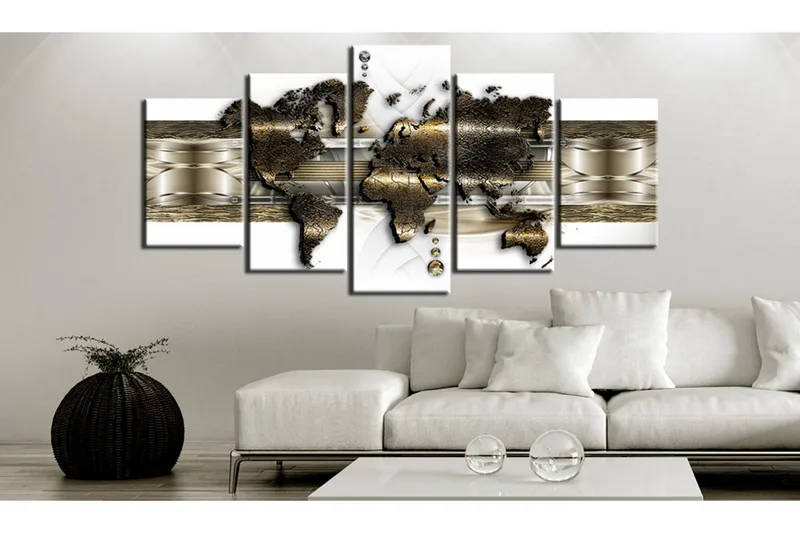 Bilde Metalic World 200x100 - Artgeist sp. z o. o. - Innredning - Bilder & kunst - Lerretsbilder