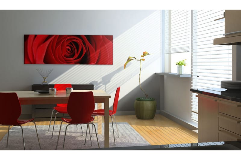 Bilde Midnight Rose 120x40 - Artgeist sp. z o. o. - Innredning - Bilder & kunst - Lerretsbilder