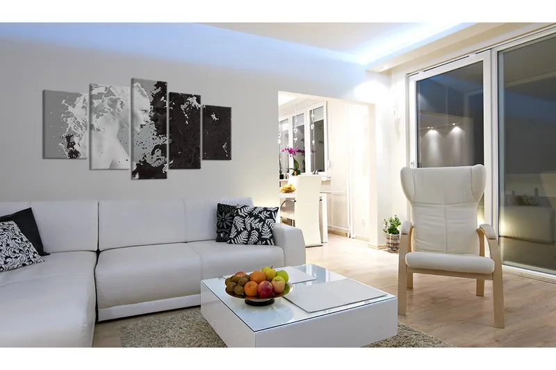 Bilde Milk & Choco 5 Pieces 100x50 - Artgeist sp. z o. o. - Innredning - Bilder & kunst - Lerretsbilder