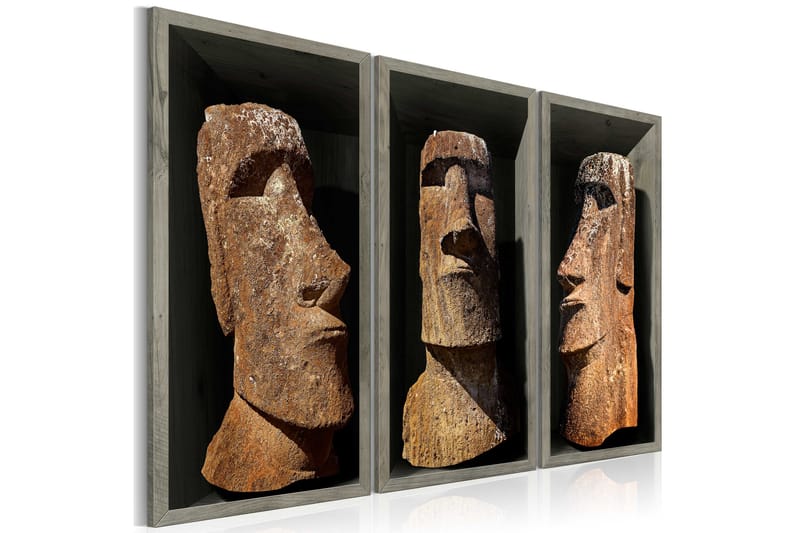 Bilde Moai Easter Island 120x80 - Artgeist sp. z o. o. - Lerretsbilder