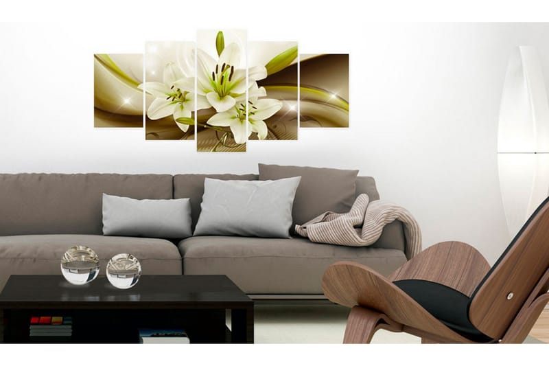 Bilde Modern Liliy 200x100 - Artgeist sp. z o. o. - Innredning - Bilder & kunst - Lerretsbilder
