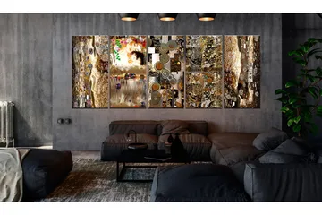 Bilde Mom With Child 5 Parts Narrow 225x90 - Artgeist sp. z o. o. - Innredning - Bilder & kunst - Lerretsbilder