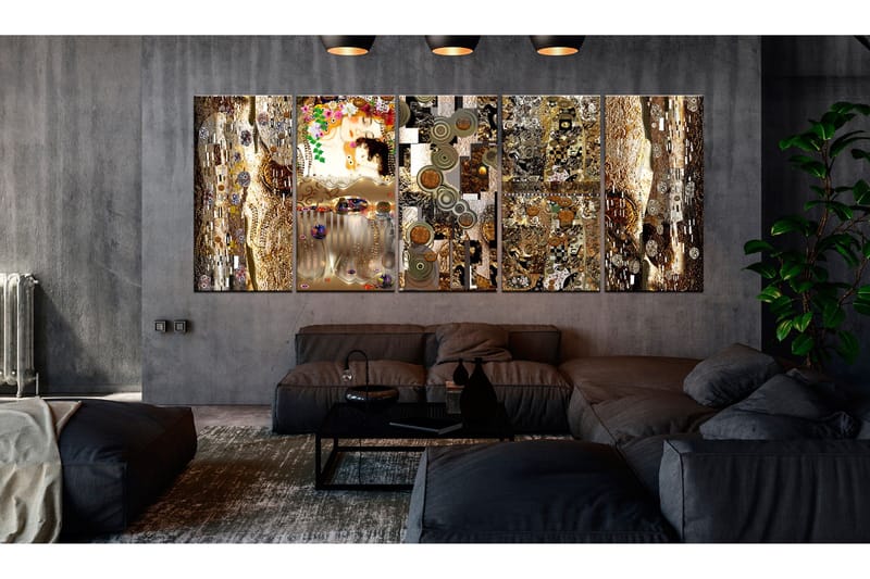 Bilde Mom With Child 5 Parts Narrow 225x90 - Artgeist sp. z o. o. - Innredning - Bilder & kunst - Lerretsbilder