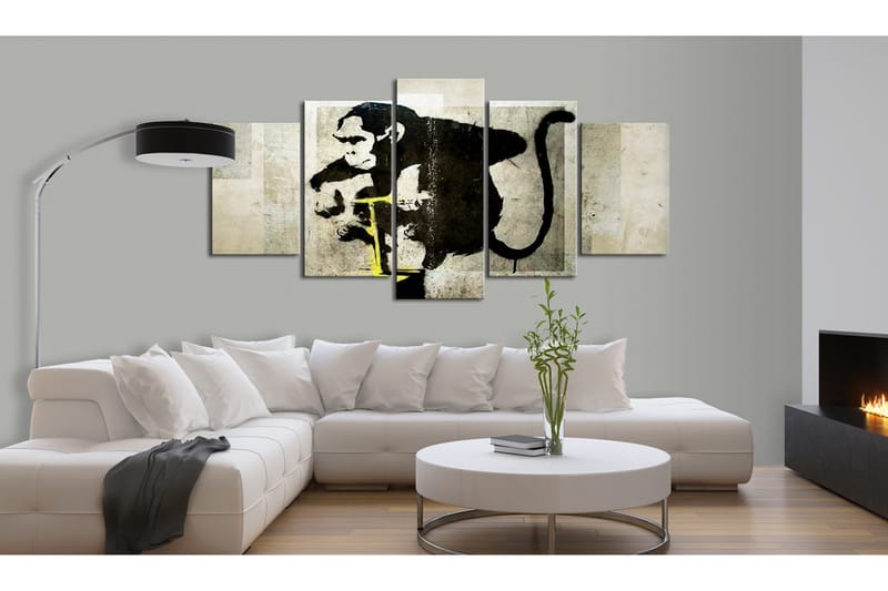 Bilde Monkey Tnt Detonator Banksy 100x50 - Artgeist sp. z o. o. - Innredning - Bilder & kunst - Lerretsbilder