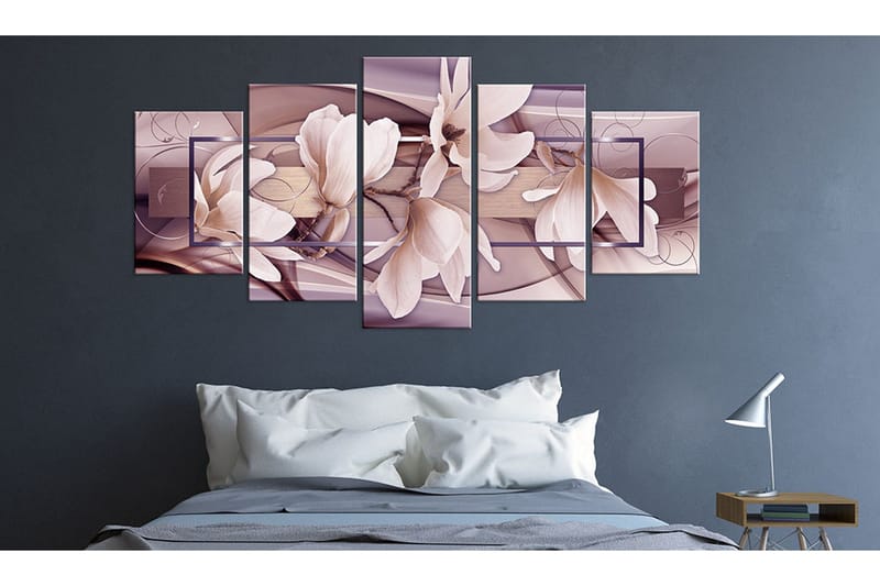 Bilde Moody Flowers 100x50 - Artgeist sp. z o. o. - Innredning - Bilder & kunst - Lerretsbilder