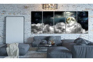 Bilde Moon In The Clouds 200x80 - Artgeist sp. z o. o. - Innredning - Bilder & kunst - Lerretsbilder