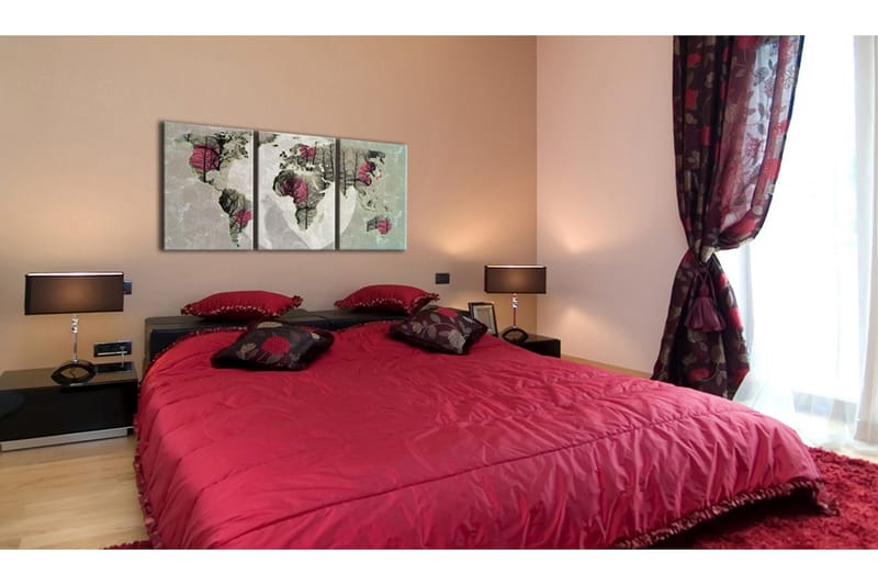 Bilde Moonlight Map 120x60 - Artgeist sp. z o. o. - Innredning - Bilder & kunst - Lerretsbilder