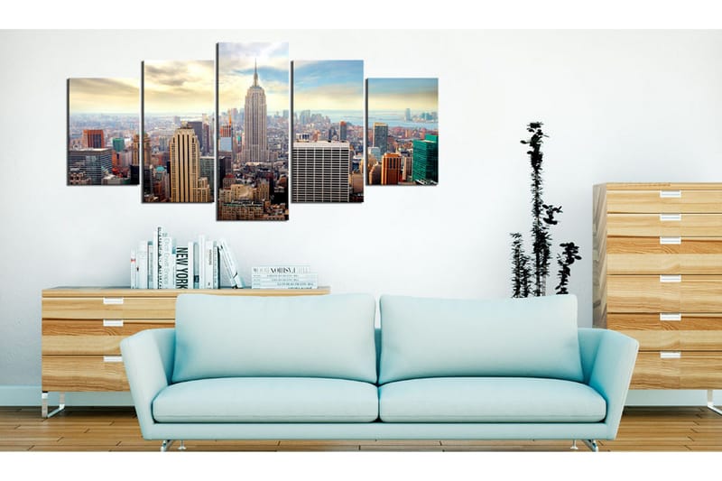 Bilde Morning In New York City 200x100 - Artgeist sp. z o. o. - Innredning - Bilder & kunst - Lerretsbilder