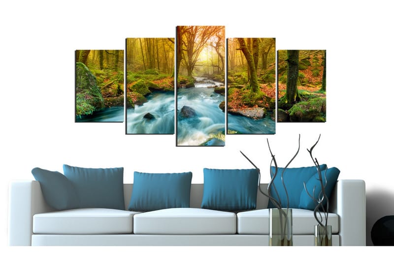 Bilde Morning On The River 100x50 - Artgeist sp. z o. o. - Innredning - Bilder & kunst - Lerretsbilder