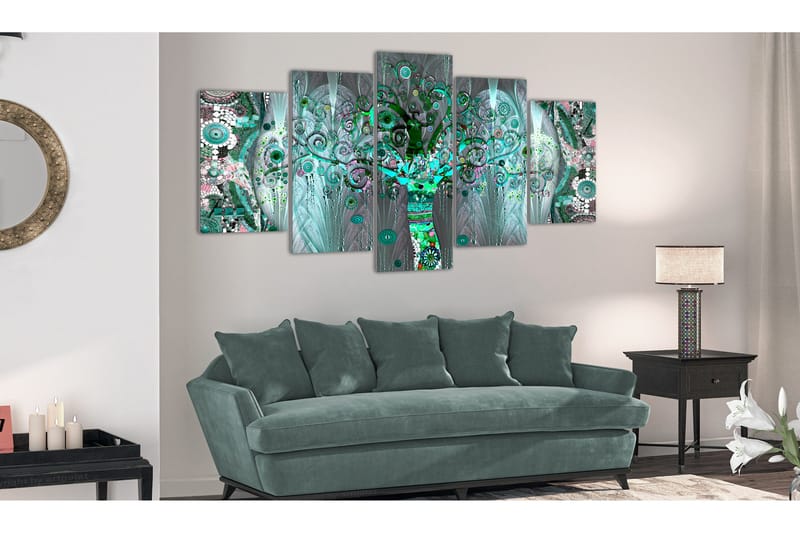 Bilde Mosaic Tree 200x100 - Artgeist sp. z o. o. - Innredning - Bilder & kunst - Lerretsbilder