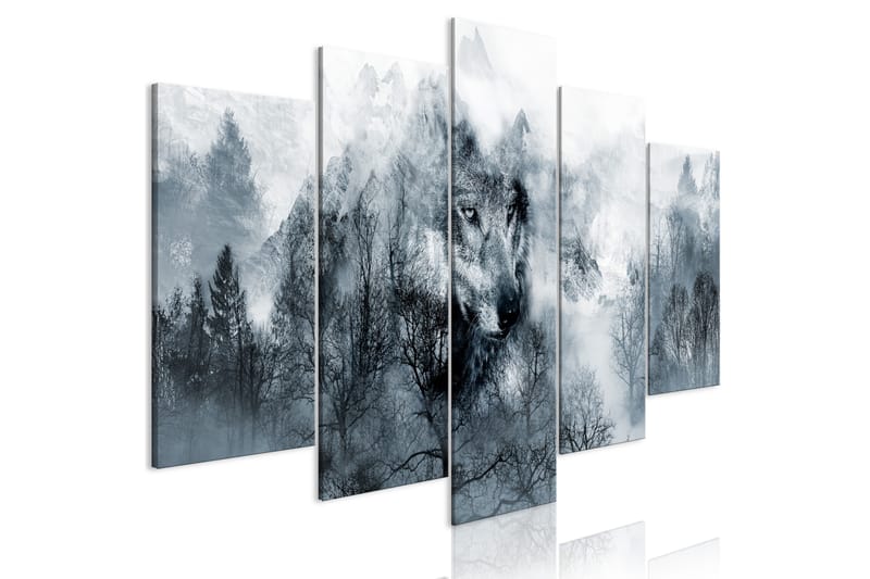 Bilde Mountain Predator 5 Parts Wide 200x100 - Artgeist sp. z o. o. - Innredning - Bilder & kunst - Lerretsbilder