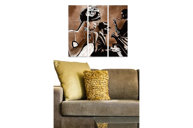 Bilde Music 3-pk Flerfarget, 22x05 cm