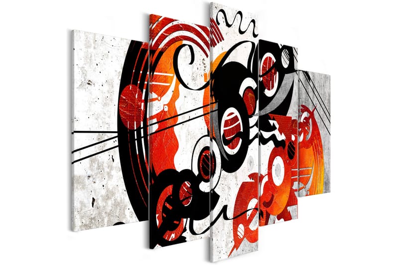Bilde Music Creations 5 Parts Wide 200x100 - Artgeist sp. z o. o. - Innredning - Bilder & kunst - Lerretsbilder