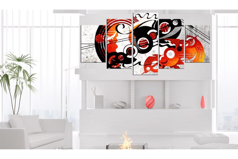Bilde Music Creations 5 Parts Wide 200x100 - Artgeist sp. z o. o. - Innredning - Bilder & kunst - Lerretsbilder