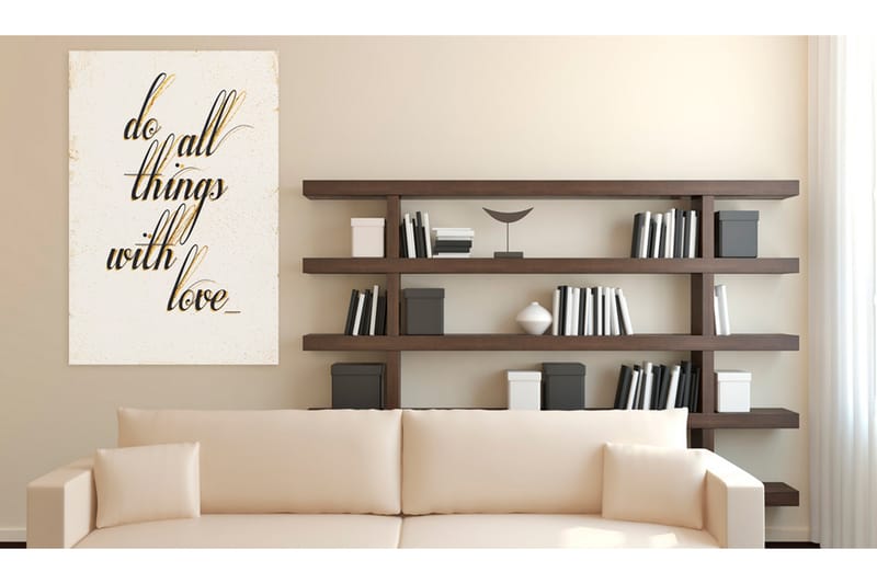 Bilde My Home Things With Love 40x60 - Artgeist sp. z o. o. - Innredning - Bilder & kunst - Lerretsbilder