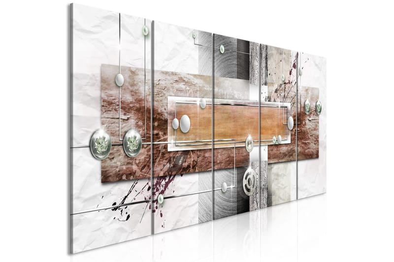 Bilde Mysterious Mechanism 5 Parts Narrow Brown 200x80, Artgeist sp. z o. o.