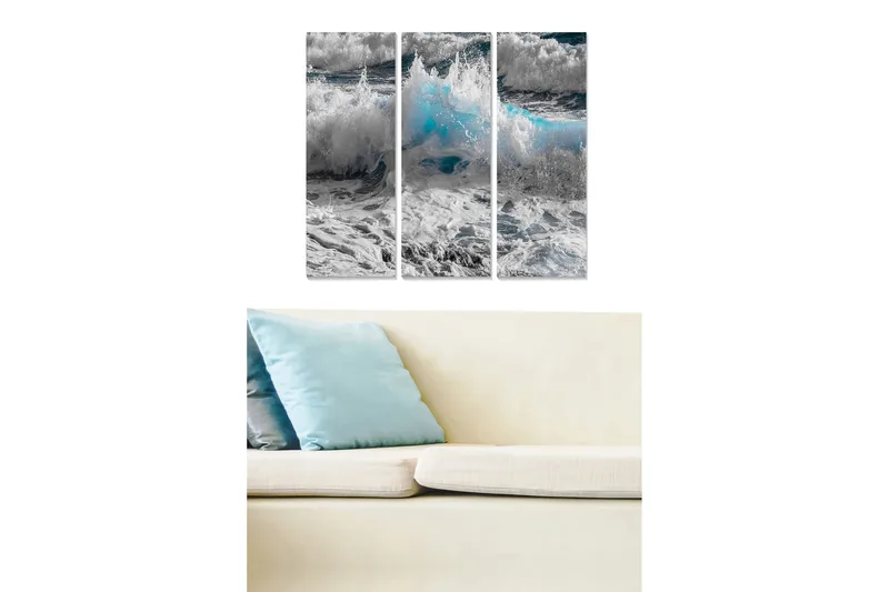 Bilde Nautical 3-pk Flerfarget, 22x05 cm