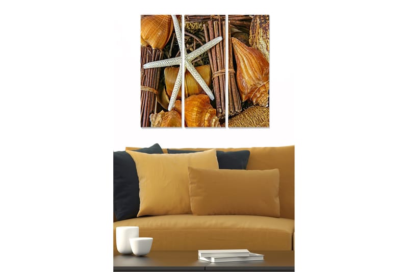 Bilde Nautical 3-pk Flerfarget, 22x05 cm