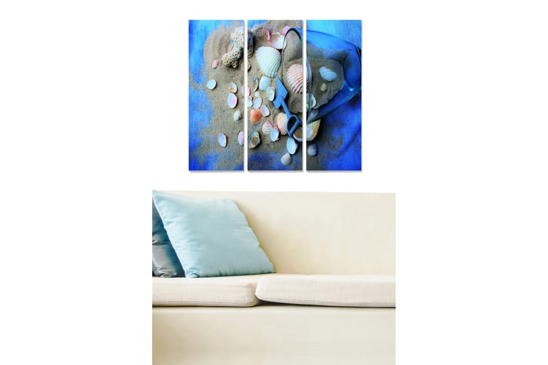 Bilde Nautical 3-pk Flerfarget, 22x05 cm