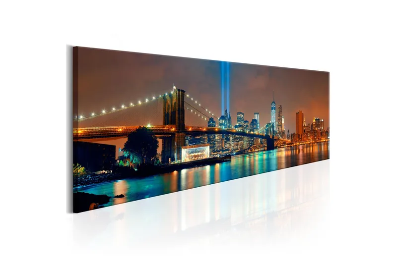 Bilde New York: Beautiful Night 135x45, Artgeist sp. z o. o.